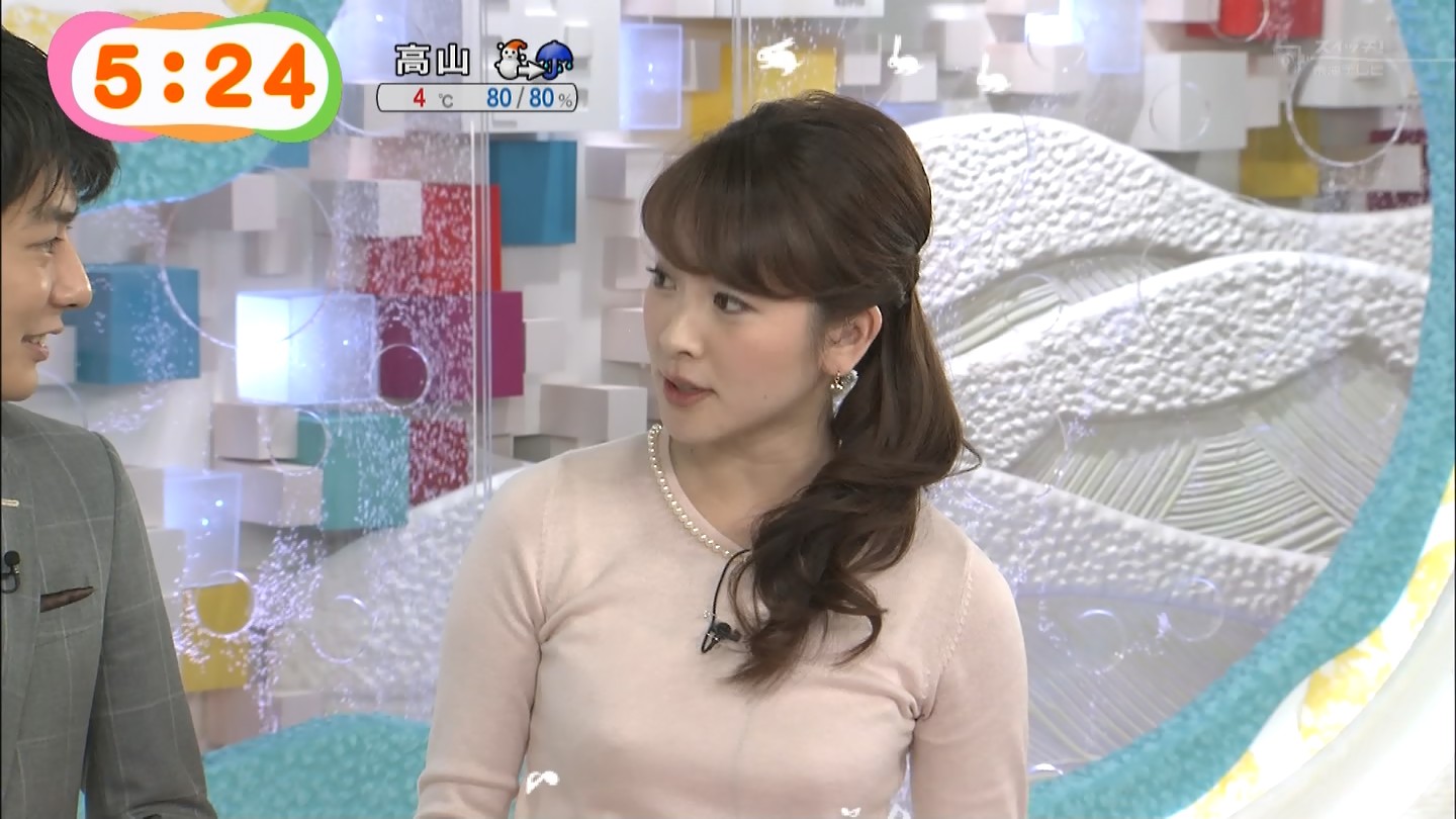【画像】　「めざましTV」で三上真奈アナが乳首ビンビン放送事故ｗｗｗｗｗｗｗ