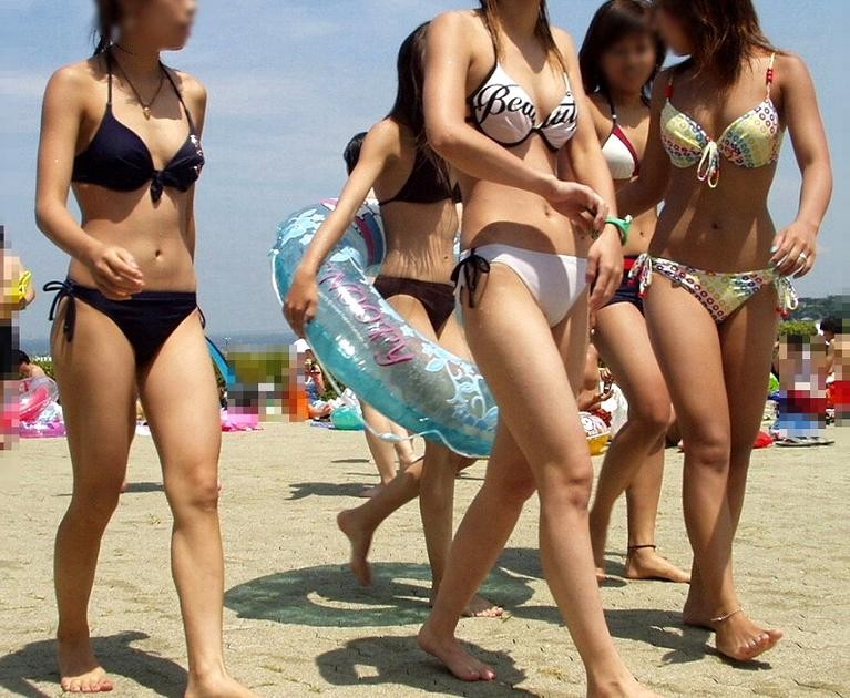 【素人画像】今年はビーチへ繰り出せ！オスの視線を集めたい巨乳女子たちがあえてビキニでやってくるｗｗｗｗ